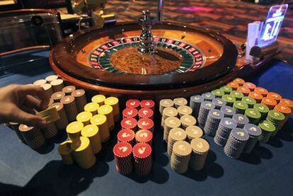 Una mesa de juego del Casino Gran Madrid.