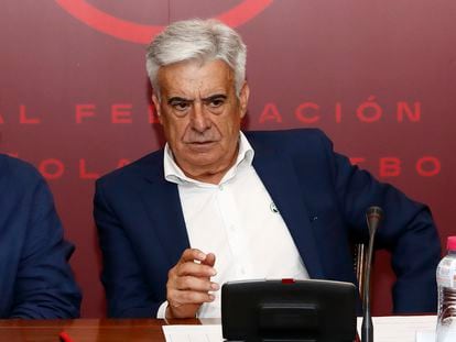 Pedro Rocha, presidente de la comisión gestora de la Real Federación Española de Fútbol.