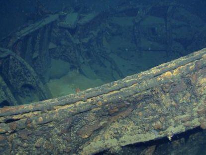 El 'Musashi', acorazado japonés hundido en la Segunda Guerra Mundial.
