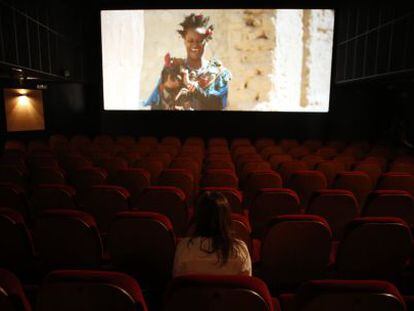 Una sala de cine en Madrid.