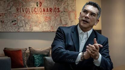 Alejandro Moreno Cárdenas durante una entrevista con EL PAÍS en Ciudad de México, el 16 de marzo de 2022.