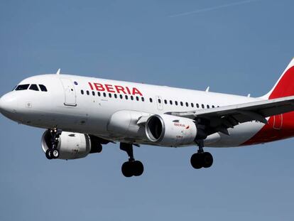 Imagen de archivo de un Aribus A319 de Iberia.