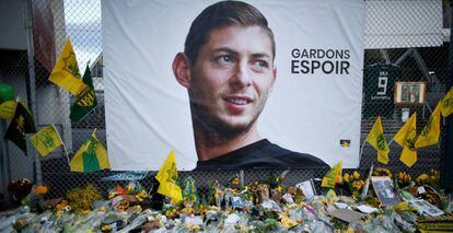 Homenaje a Emiliano en el estadio de la Beaujoire, en Nantes.