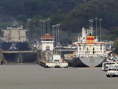 Vista panor&aacute;mica de la esclusa de Pedro Miguel, en el Canal