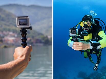 Grabar cualquier aventura es posible gracias a estos ligeros modelos de cámaras GoPro. GETTY IMAGES.