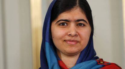 La premio Nobel de la Paz Malala Yousafzai.