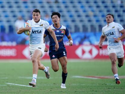 El argentino Tobias Wade durante el partido ante Japón el pasado sábado en Los Ángeles.