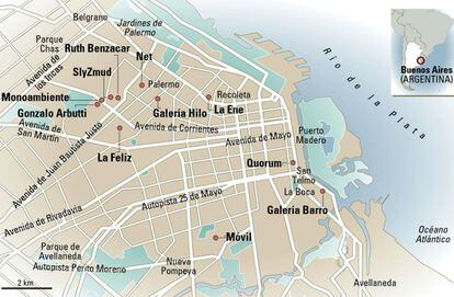 Mapa de Buenos Aires.