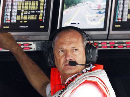 Ron Dennis, patrón ejecutivo de la escudería McLaren, en 2008.