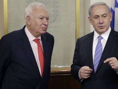 Garc&iacute;a-Margallo y Netanyahu este mi&eacute;rcoles en Jerusal&eacute;n.