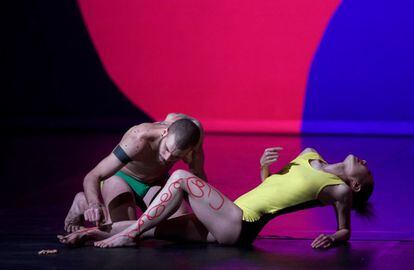 Escena del montaje en el Teatro Real.