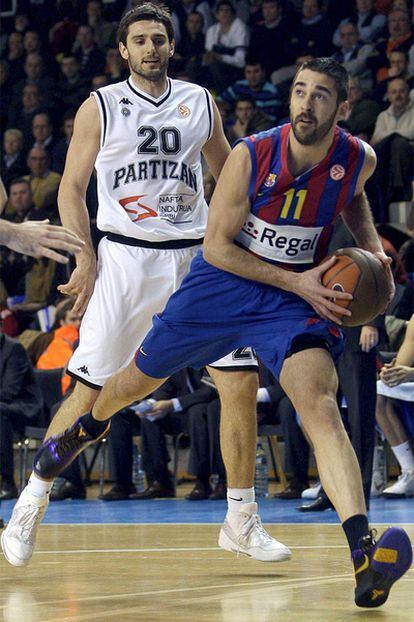 Juan Carlos Navarro, durante un partido de la Euroliga ante el Partizan.