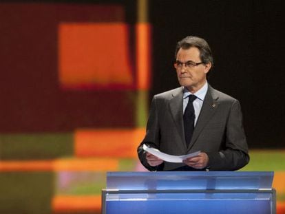 Artur Mas, presidente de la Generalitat en funciones y candidato de CiU.
