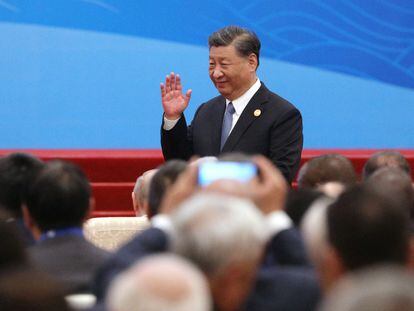 Xi Jinping, en la inauguración del Foro Nueva Ruta de la Seda, en Pekín, el día 18.