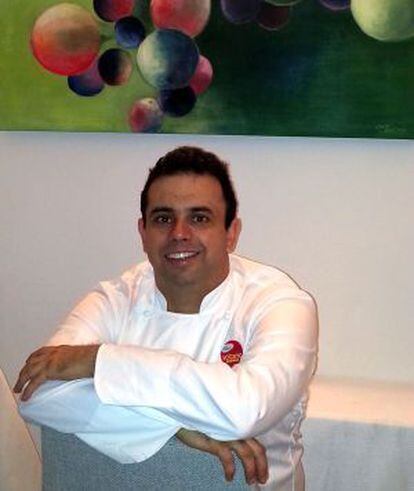 Juan Carlos Padrón en su restaurante tinerfeño.