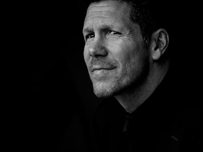 El entrenador del Atlético de Madrid, Diego Pablo Simeone.