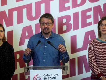 El candidato de Catalunya en Comú-Podem Xavier Domènech.