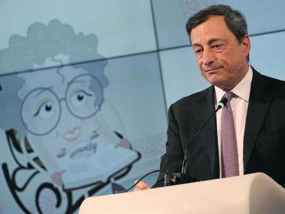 El president del Banc Central Europeu (BCE), Mario Draghi, dijous a Milà.