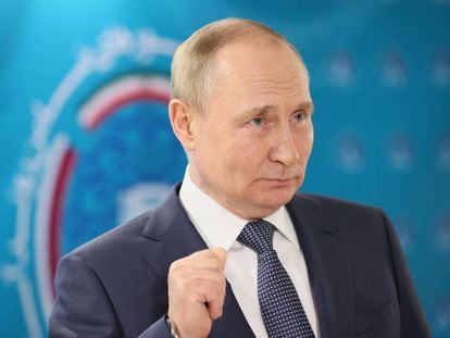 Vladimir Putin este miércoles 20 de julio, después de una conferencia en Tehrán (Irán)