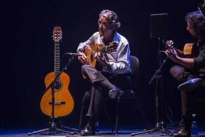 Riqueni, en su concierto en el Flamenco on Fire, en Pamplona.
