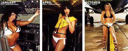 Algunas imágenes del polémico calendario de Ryanair.