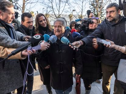 El expresidente de la Diputación de Valencia, Alfonso Rus, a su llegada, en enero, a otros de los juicios del 'caso Taula'-