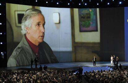 Henry Winkler, tras ganar un emmy por su papel de Gene Cousineau en 'Barry'.