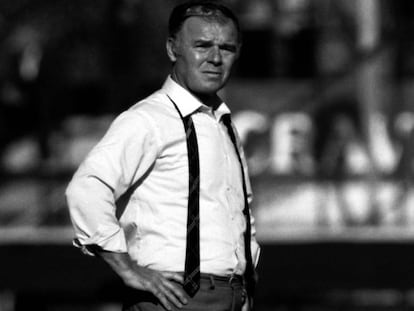 Ladislao Kubala, Spain coach (Photo by Peter Robinson/EMPICS via Getty Images)