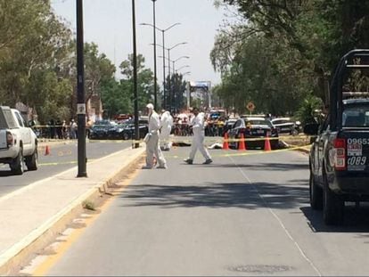Un comando mata a seis agentes viales en Guanajuato