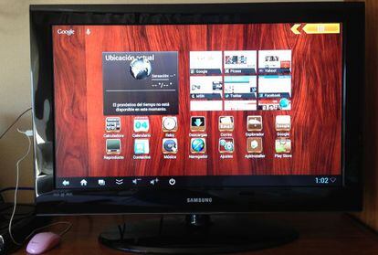 Android en un televisor.