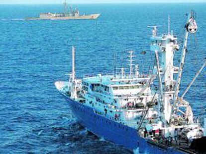El barco espa&ntilde;ol Alakrana, tomado por piratas somal&iacute;es en 2009.