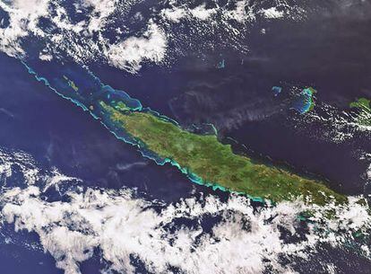 Isla de Terra Grande, a una resolución que emula 300 metros de altura.