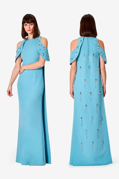 Uno de los modelos más especiales y caros de la marca. Se trata del vestido Tazanna y lleva toda la parte de atrás bordada. (2.029 euros)