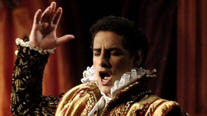 Juan Diego Flórez, el pasado 28 de marzo en Callao, Perú, cuando interpretó por primera vez el papel de duque de Mantua de <i>Rigoletto.</i>