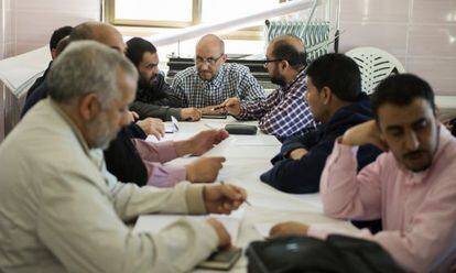 Curso de retórica árabe para imanes, impartido la semana pasada en el municipio valenciano de L’Alcúdia.