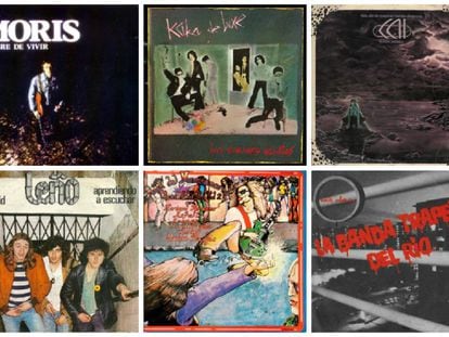 Grandes discos del rock español que se editaron en 1978. Los de Moris, Kaka de Luxe, Cai, Leño, Rock del Manzanares y La Banda Trapera del Río.