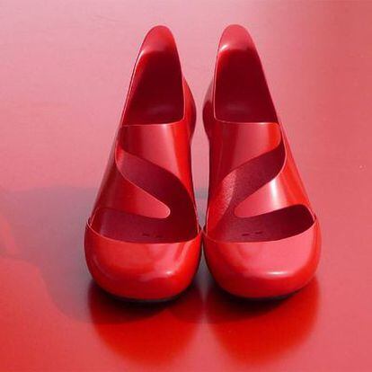 Zapatos con tecnología digital tridimensional.