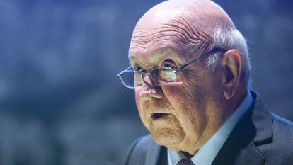 Frederik de Klerk en Irlanda en 2017.