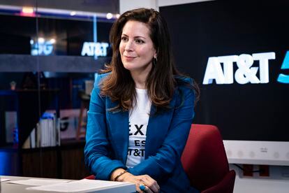 La CEO de la empresa de telefonía movil AT&T, Mónica Aspe Bernal, en entrevista para EL PAÍS, en Ciudad de México, el 8 de diciembre de 2021. 