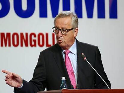 El presidente de la Comisión Europea, Jean-Claude Juncker, el pasado fin de semana