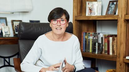 Gloria Balagué, en su casa de Barcelona.