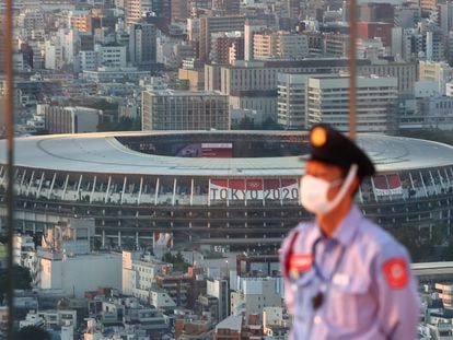 El Estadio Nacional de Tokio, este lunes.
