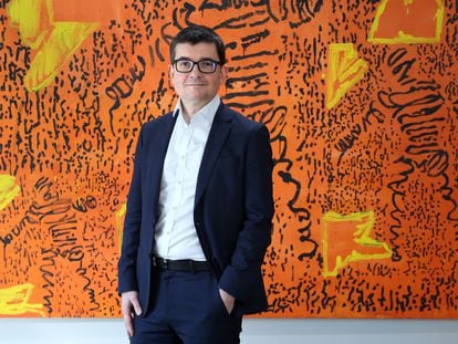 Mariano Cena, economista  para Europa de Barclays, en la sede de la compañía en Madrid.