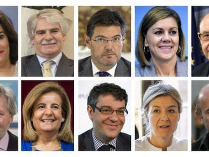 Composición del nuevo Gobierno presidido por Mariano Rajoy.