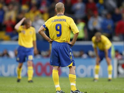 Ljungberg, tras el gol de Villa.