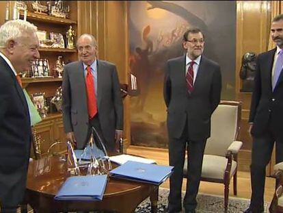 El Rey, convaleciente, ultima la cumbre iberoamericana con el Príncipe y Rajoy