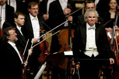 Simon Rattle, actual director de la Filarmónica de Berlín, en 2010.