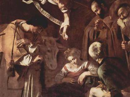 &#039;Natividad con San Francisco y San Lorenzo&#039;, de Caravaggio.  