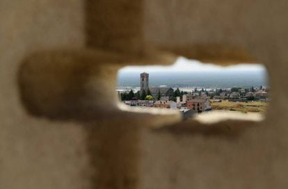 Vista de la villa de Cuéllar (Segovia) desde el castillo de los Duques de Alburquerque.