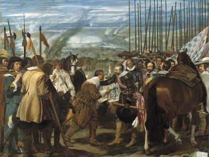 <i>La rendición de Breda</i>, de Velázquez, reproduce un episodio clave en la llamada guerra de los Ochenta Años.